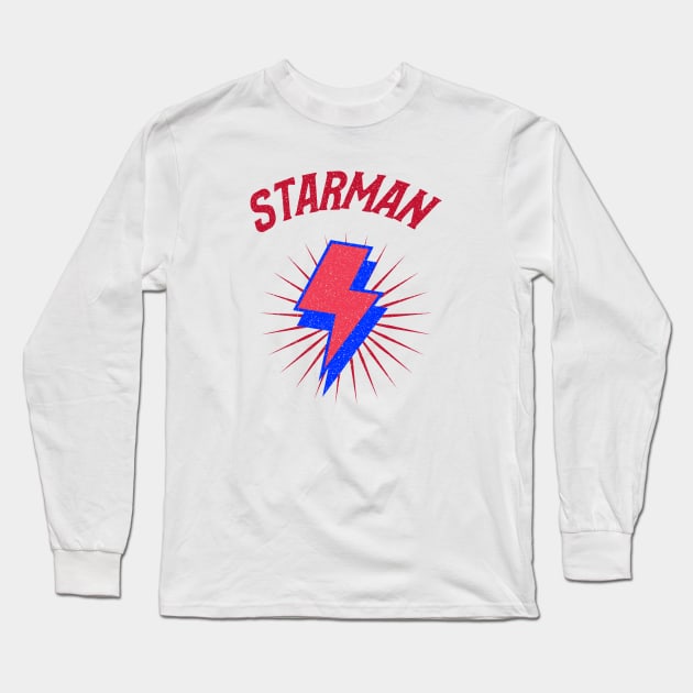 Starman Long Sleeve T-Shirt by Vintage Oldschool Apparel 